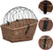 vidaXL - Fietsmand - voor - bagagedrager - 55x31x36 - cm - natuurlijk - wilgen
