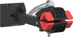 vidaXL - Fietsreparatiehouder - inklapbaar - wandmontage - rood - en - zwart - staal