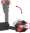 vidaXL - Fietsreparatiehouder - inklapbaar - wandmontage - rood - en - zwart - staal
