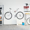 vidaXL - Fietsreparatiehouder - inklapbaar - wandmontage - rood - en - zwart - staal