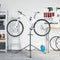 vidaXL - Fietsreparatiestandaard - inklapbaar - 108-188 - cm - blauw - staal