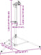 vidaXL - Fietsreparatiestandaard - inklapbaar - 120-165 - cm - aluminium
