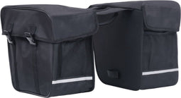 vidaXL - Fietstas - voor - bagagedrager - dubbel - waterdicht - 35 - L - zwart