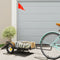 vidaXL - Fietstrailer - 122x53x28 - cm - ijzer - zwart