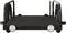 vidaXL - Fietstrailer - 122x53x31 - cm - ijzer - zwart