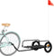 vidaXL - Fietstrailer - 122x53x31 - cm - ijzer - zwart