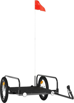 vidaXL - Fietstrailer - 126x63x34 - cm - ijzer - zwart