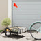 vidaXL - Fietstrailer - 126x63x34 - cm - ijzer - zwart
