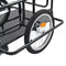 vidaXL - Fietstrailer - 130x73x48,5 - cm - staal - zwart