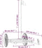 vidaXL - Fietstrailer - 135x68x37 - cm - ijzer - zwart