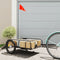 vidaXL - Fietstrailer - 135x70x37 - cm - ijzer - zwart
