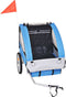 vidaXL - Fietstrailer - 30 - kg - grijs - en - blauw