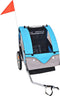 vidaXL - Fietstrailer - 30 - kg - grijs - en - blauw