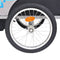 vidaXL - Fietstrailer - 30 - kg - grijs - en - blauw