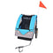 vidaXL - Fietstrailer - 30 - kg - grijs - en - blauw