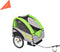 vidaXL - Fietstrailer - 30 - kg - grijs - en - groen