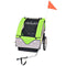 vidaXL - Fietstrailer - 30 - kg - grijs - en - groen