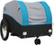 vidaXL - Fietstrailer - 30 - kg - ijzer - zwart - en - blauw