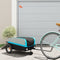 vidaXL - Fietstrailer - 30 - kg - ijzer - zwart - en - blauw