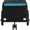 vidaXL - Fietstrailer - 30 - kg - ijzer - zwart - en - blauw