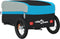 vidaXL - Fietstrailer - 30 - kg - ijzer - zwart - en - blauw