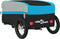 vidaXL - Fietstrailer - 30 - kg - ijzer - zwart - en - blauw