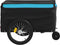 vidaXL - Fietstrailer - 30 - kg - ijzer - zwart - en - blauw