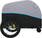 vidaXL - Fietstrailer - 30 - kg - ijzer - zwart - en - blauw