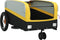 vidaXL - Fietstrailer - 30 - kg - ijzer - zwart - en - geel