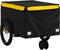 vidaXL - Fietstrailer - 30 - kg - ijzer - zwart - en - geel