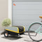 vidaXL - Fietstrailer - 30 - kg - ijzer - zwart - en - geel
