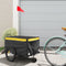 vidaXL - Fietstrailer - 30 - kg - ijzer - zwart - en - geel