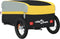 vidaXL - Fietstrailer - 30 - kg - ijzer - zwart - en - geel