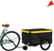 vidaXL - Fietstrailer - 30 - kg - ijzer - zwart - en - geel