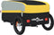 vidaXL - Fietstrailer - 30 - kg - ijzer - zwart - en - geel