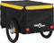 vidaXL - Fietstrailer - 30 - kg - ijzer - zwart - en - geel