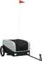 vidaXL - Fietstrailer - 30 - kg - ijzer - zwart - en - grijs