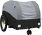 vidaXL - Fietstrailer - 30 - kg - ijzer - zwart - en - grijs
