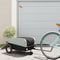 vidaXL - Fietstrailer - 30 - kg - ijzer - zwart - en - grijs