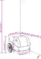 vidaXL - Fietstrailer - 30 - kg - ijzer - zwart - en - grijs