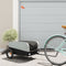 vidaXL - Fietstrailer - 30 - kg - ijzer - zwart - en - grijs