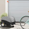 vidaXL - Fietstrailer - 30 - kg - ijzer - zwart - en - grijs