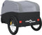 vidaXL - Fietstrailer - 30 - kg - ijzer - zwart - en - grijs