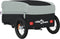 vidaXL - Fietstrailer - 30 - kg - ijzer - zwart - en - grijs