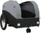vidaXL - Fietstrailer - 30 - kg - ijzer - zwart - en - grijs