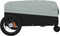 vidaXL - Fietstrailer - 30 - kg - ijzer - zwart - en - grijs