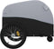 vidaXL - Fietstrailer - 30 - kg - ijzer - zwart - en - grijs