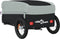 vidaXL - Fietstrailer - 30 - kg - ijzer - zwart - en - grijs