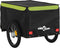 vidaXL - Fietstrailer - 30 - kg - ijzer - zwart - en - groen