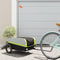 vidaXL - Fietstrailer - 30 - kg - ijzer - zwart - en - groen